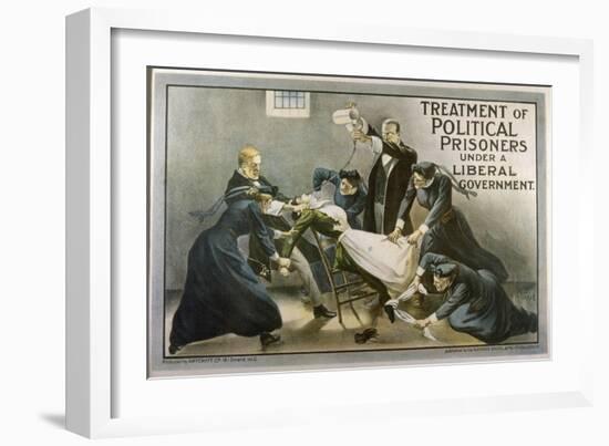 Force-Feeding Women in Prison-Alfred Pearse-Framed Art Print