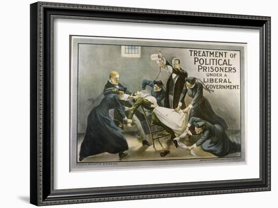 Force-Feeding Women in Prison-Alfred Pearse-Framed Art Print