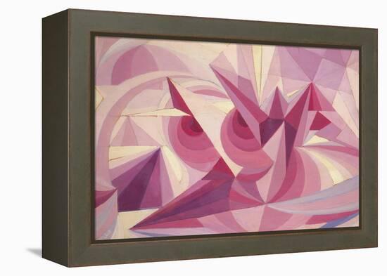 Force Lines of Landscape Amethyst-Giacomo Balla-Framed Premier Image Canvas