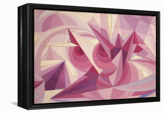 Force Lines of Landscape Amethyst-Giacomo Balla-Framed Premier Image Canvas