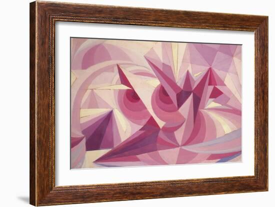 Force Lines of Landscape Amethyst-Giacomo Balla-Framed Giclee Print