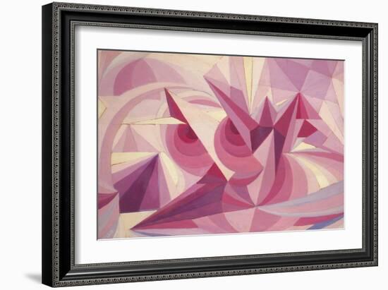 Force Lines of Landscape Amethyst-Giacomo Balla-Framed Giclee Print