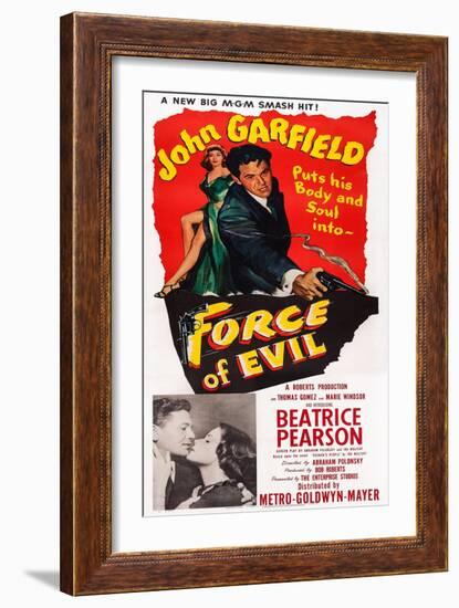 Force of Evil, John Garfield, Beatrice Pearson, 1948-null-Framed Art Print