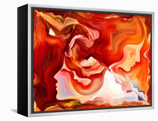 Forces of Nature Series. Artistic Abstraction Composed of Colorful Paint and Abstract Shapes on The-agsandrew-Framed Stretched Canvas