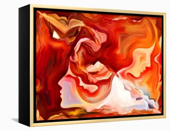 Forces of Nature Series. Artistic Abstraction Composed of Colorful Paint and Abstract Shapes on The-agsandrew-Framed Stretched Canvas