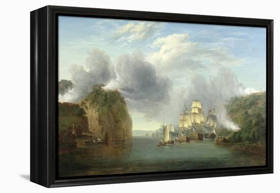 Forcing the Hudson River Passage-William Joy-Framed Premier Image Canvas