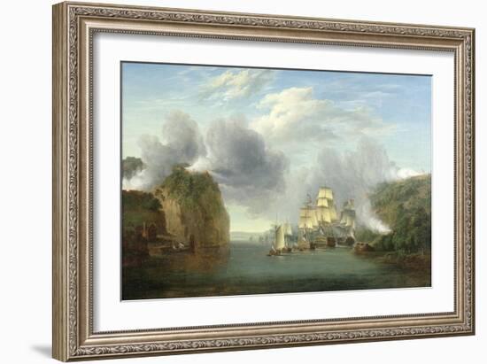 Forcing the Hudson River Passage-William Joy-Framed Giclee Print