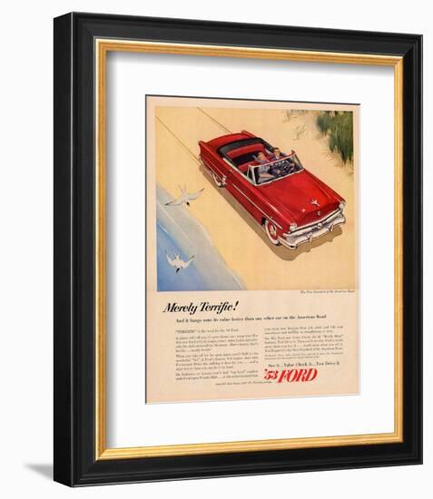 Ford 1953 - Merely Terrific-null-Framed Art Print