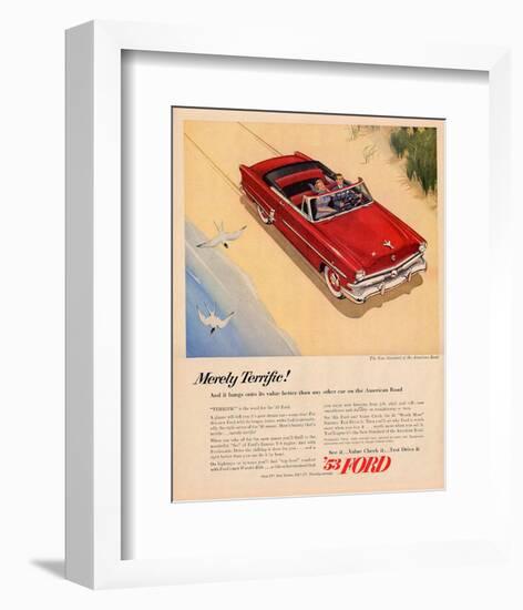 Ford 1953 - Merely Terrific-null-Framed Art Print