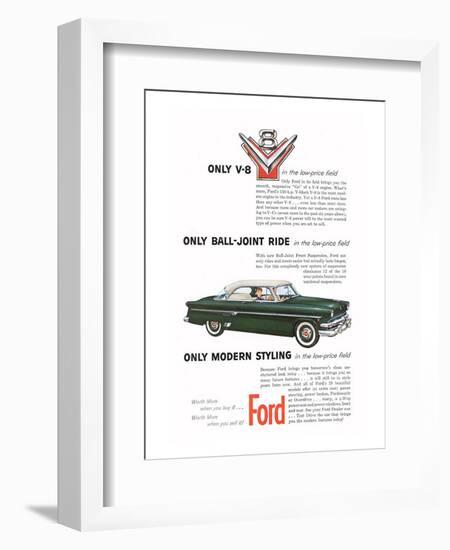 Ford 1954-Only Modern Styling-null-Framed Art Print