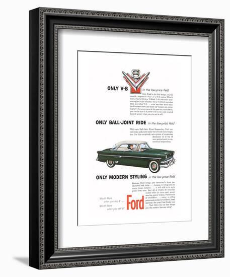 Ford 1954-Only Modern Styling-null-Framed Art Print