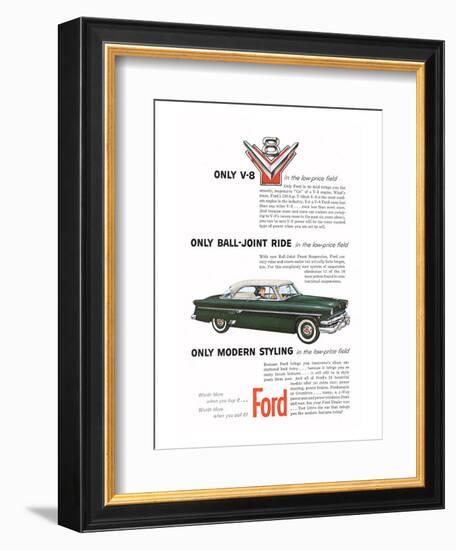 Ford 1954-Only Modern Styling-null-Framed Art Print