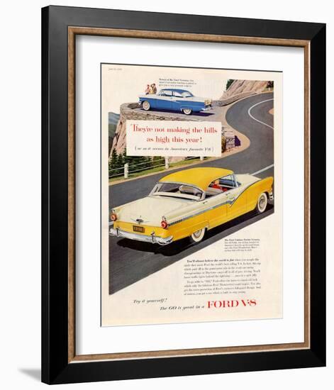 Ford 1956 Victoria V8-null-Framed Art Print