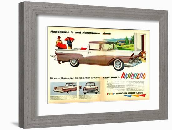 Ford 1957 Ranchero - Handsome-null-Framed Art Print