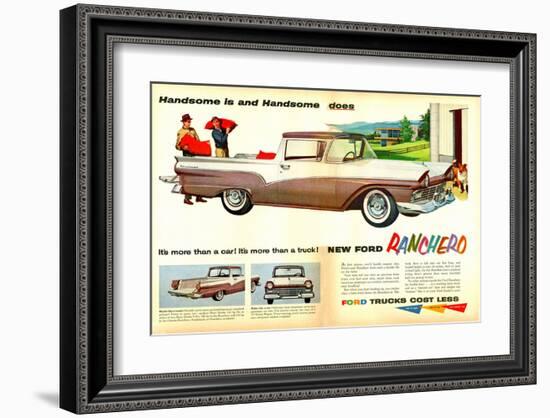 Ford 1957 Ranchero - Handsome-null-Framed Art Print