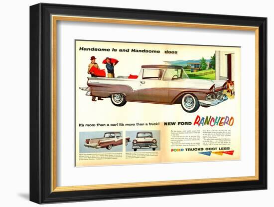 Ford 1957 Ranchero - Handsome-null-Framed Art Print