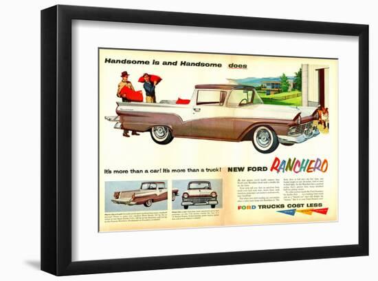 Ford 1957 Ranchero - Handsome-null-Framed Art Print