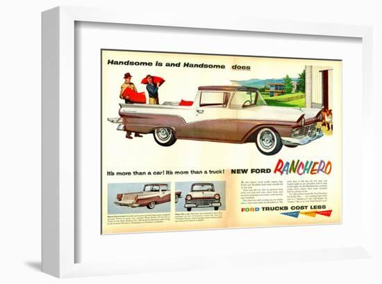 Ford 1957 Ranchero - Handsome-null-Framed Art Print