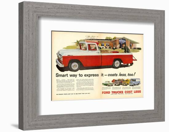 Ford 1957 Smart Way to Express-null-Framed Premium Giclee Print