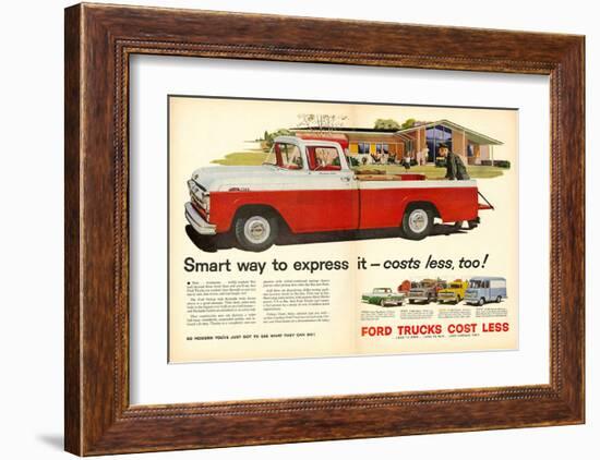 Ford 1957 Smart Way to Express-null-Framed Art Print