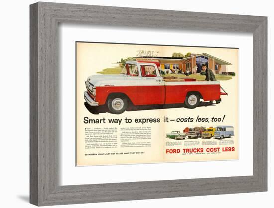 Ford 1957 Smart Way to Express-null-Framed Art Print