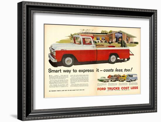 Ford 1957 Smart Way to Express-null-Framed Art Print