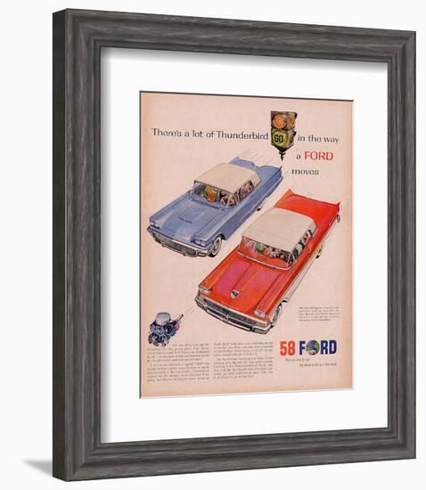 Ford 1958-A Lot of Thunderbird-null-Framed Art Print