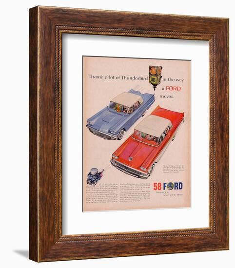 Ford 1958-A Lot of Thunderbird-null-Framed Art Print