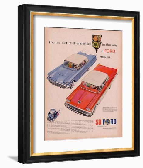 Ford 1958-A Lot of Thunderbird-null-Framed Art Print