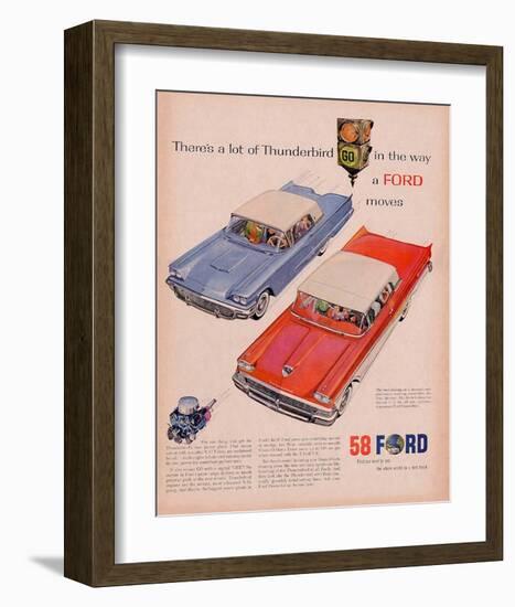 Ford 1958-A Lot of Thunderbird-null-Framed Art Print