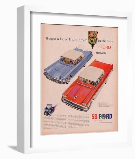 Ford 1958-A Lot of Thunderbird-null-Framed Art Print