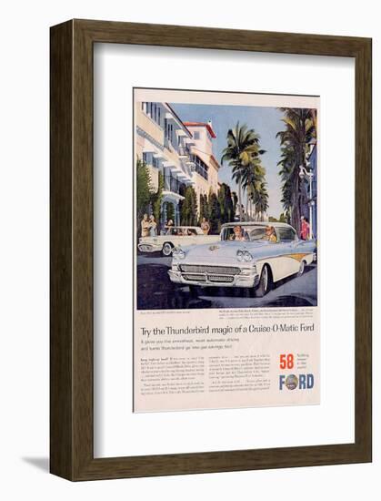 Ford 1958 Thunderbird Magic-null-Framed Art Print