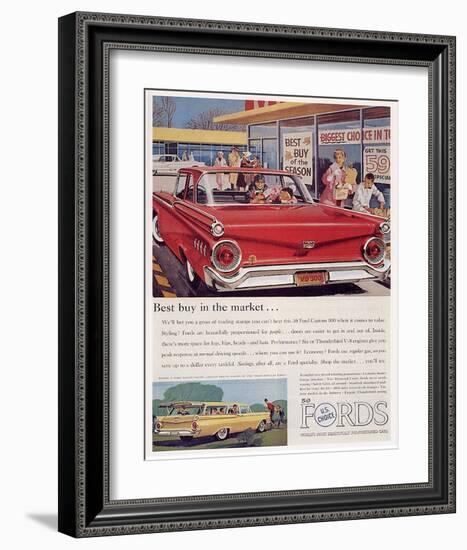 Ford 1959 Best Buy in Market-null-Framed Art Print