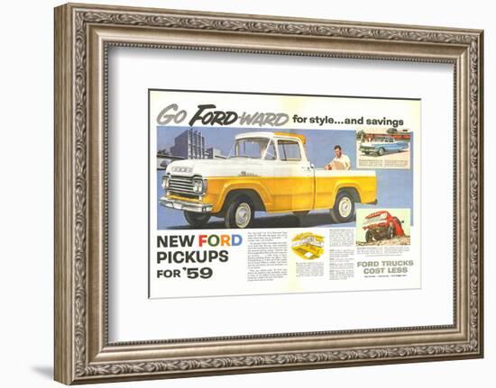 Ford 1959 Go Forward for Style-null-Framed Art Print