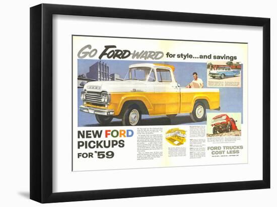 Ford 1959 Go Forward for Style-null-Framed Art Print