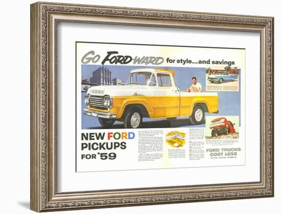 Ford 1959 Go Forward for Style-null-Framed Art Print