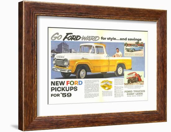 Ford 1959 Go Forward for Style-null-Framed Art Print