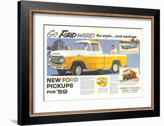 Ford 1959 Go Forward for Style-null-Framed Art Print