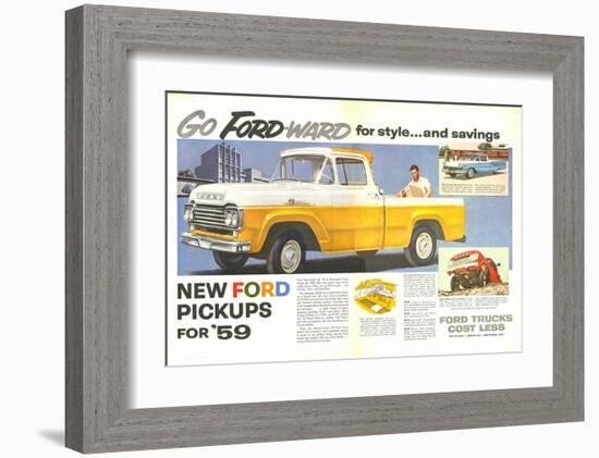 Ford 1959 Go Forward for Style-null-Framed Art Print