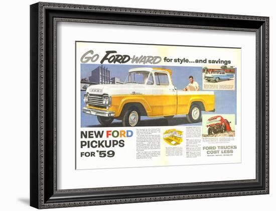 Ford 1959 Go Forward for Style-null-Framed Art Print