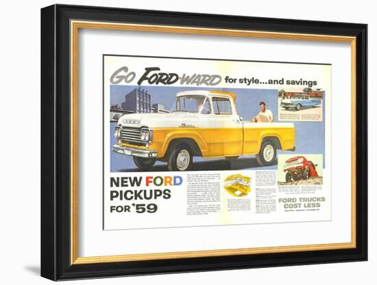 Ford 1959 Go Forward for Style-null-Framed Art Print