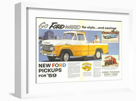 Ford 1959 Go Forward for Style-null-Framed Art Print