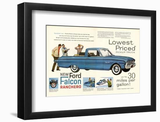 Ford 1960 New Falcon Ranchero-null-Framed Premium Giclee Print
