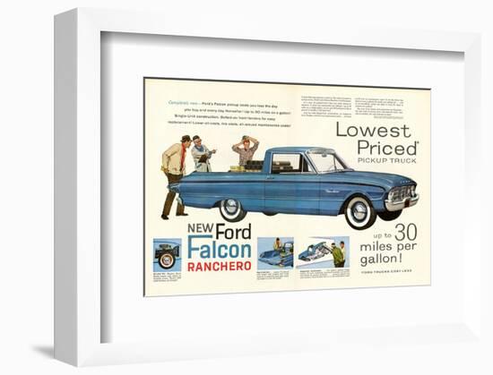 Ford 1960 New Falcon Ranchero-null-Framed Premium Giclee Print