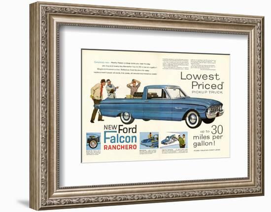 Ford 1960 New Falcon Ranchero-null-Framed Art Print