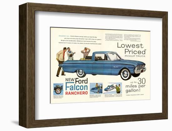 Ford 1960 New Falcon Ranchero-null-Framed Art Print