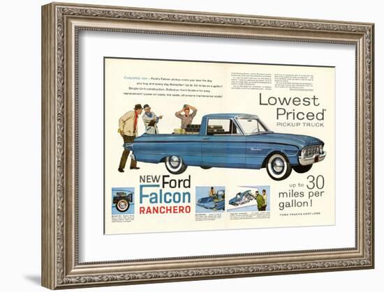 Ford 1960 New Falcon Ranchero-null-Framed Art Print