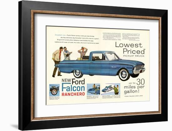 Ford 1960 New Falcon Ranchero-null-Framed Art Print