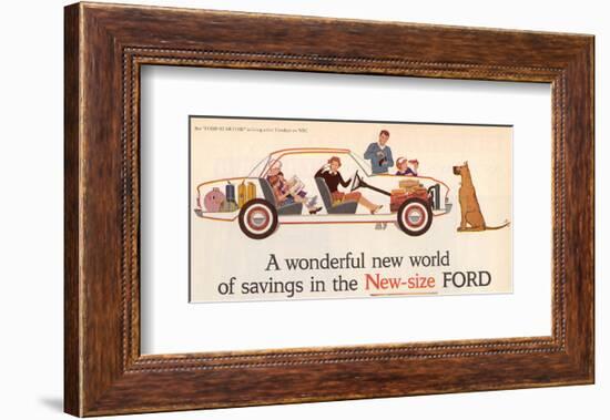 Ford 1960 New World of Savings-null-Framed Art Print