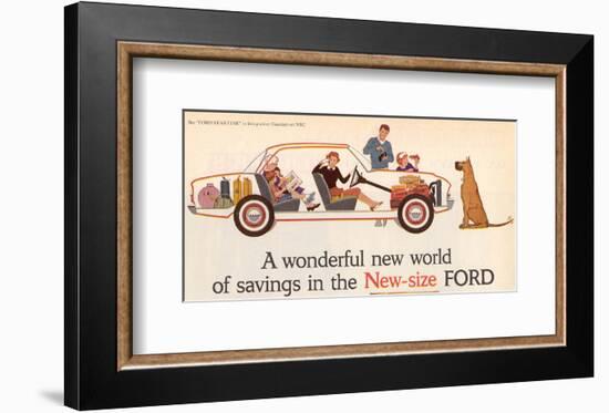 Ford 1960 New World of Savings-null-Framed Art Print